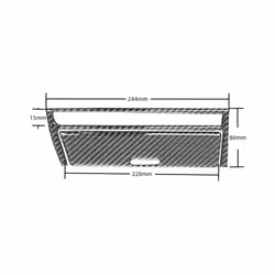 compatible for  3 Series E46 1999-2004 Accessories Carbon Fiber Interior Car Transmission Shift Cigarette Light Panel Trim Cover Sticker