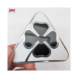 1Pair Aluminum Fender Decoration Stickers Carbon Fiber Four Leafs Clover compatible for Alfa Romoe Exterior Sticker Car Accessories