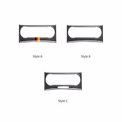 Carbon Fiber compatible for Mercedes Benz W204 C Class Center Console Air Conditioning Panel Trim Cover Sticker  Accessories