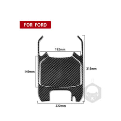 Gear Shift Cup Holder Panel Decoration Trim Cover compatible for compatible ford Mondeo 2013 2014 2015 2016  Accessories Carbon Fiber