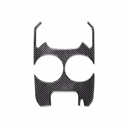 Gear Shift Cup Holder Panel Decoration Trim Cover compatible for compatible ford Mondeo 2013 2014 2015 2016  Accessories Carbon Fiber