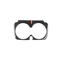 compatible for Mercedes Benz W205 C Class C180 C200 C300 GLC Accessories Carbon Fiber  Cup Holder Frame Trim Stickers