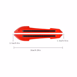 2Pcs Reflective Car Stickers Rearview Mirror Protection Stickers Collision Protection Strips Universal Auto Exterior Accessories