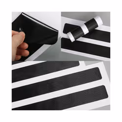 4PCS/Set Car Door Sill Stickers Protection Anti Scratch Film Auto Threshold Decal Decoration Accessories compatible for Citroen C-Elysee