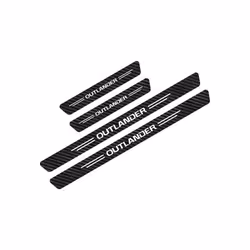 4PCS/Set Car Styling Door Sill Threshold Stickers compatible for Mitsubishi Lancer EX Outlander ASX Ralliart Auto Protector A ...