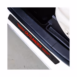 4PCS/Set Car Styling Door Sill Threshold Stickers compatible for Mitsubishi Lancer EX Outlander ASX Ralliart Auto Protector Accessories
