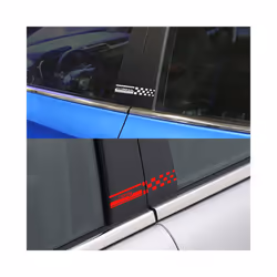 2PCS Car Window B Pillars Stickers compatible for Mini John Cooper R55 Countryman R60 R56 Clubman Coopers R61 R59 Auto Decals Accessories