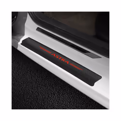 4PCS Car Threshold Scuff Plate Sill Protector Stickers compatible for Opel Astra J H G K Auto Door Entry Pedal Guards Accessories Wrap Film