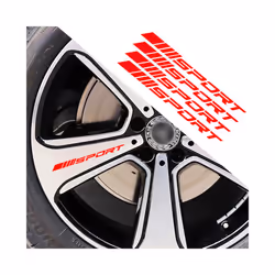 Universal 4pcs Car Stickers Wheels Rims Sport Racing Decal Stripes Decorative Stickers Emblem Car Styling Car Truck Accessories