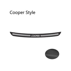 Car rear bumper Trunk load edge Protector Guard Stickers compatible for MINI Cooper S JCW R56 Cabrio R57 Accessories Carbon Fiber Decal