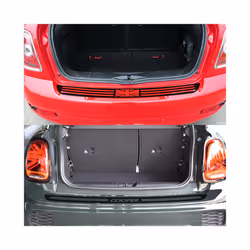 Car rear bumper Trunk load edge Protector Guard Stickers compatible for MINI Cooper S JCW R56 Cabrio R57 Accessories Carbon Fiber Decal