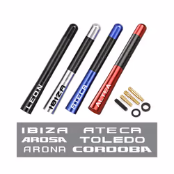 12cm Carbon Fiber Radio Antenna Car Accessories compatible for Seat Leon Ibiza Ateca Arona Cordoba Toledo Altea Alhambra Arosa Exeo Mii