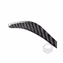 2Pcs compatible for Nissan X-Trail Rogue 2014-2021 Car Steering Wheel Decorative Strip Carbon Fiber Trim Sticker Interior Accessories