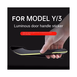 Luminous Handle Kit compatible for Tes-la Model 3 Model Y 2022 Door Handle Cover Protector Sticker Car Sticker Auto Styling Car Accessorie