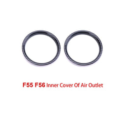 Car Air Vent Ring Outlet Cover Case Carbon Fiber Shell Housing Sticker Decor compatible for Mini Cooper One S JCW F55 F56 F57 Accessories