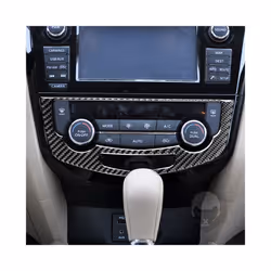 compatible for Nissan X-Trail Rogue T32 2013-2021 Accessories Carbon Fiber Interior Car Air Conditioning Key Panel Trim Sticker Decoration