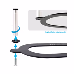 FOSHIO Shark Fin Antenna U-Shaped Holder Car Wrapping U-Ezee Support compatible for Rearview Mirror Door Handles Carbon Film Install Tool