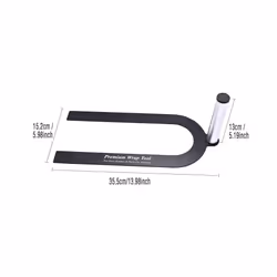 FOSHIO Shark Fin Antenna U-Shaped Holder Car Wrapping U-Ezee Support compatible for Rearview Mirror Door Handles Carbon Film Install Tool