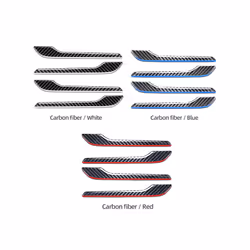 Carbon Fiber Car Door Handle Sticker compatible for Tes-la Model 3 Model Y 2019-2023 Door Wrap Cover Paste Trim AutoTuning Accessories