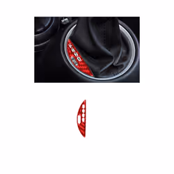 Carbon Fiber Sticker Gear Button Trim compatible for  MINI Cooper R55 R56 R57 2007 2008 2009 2010  Decorative Accessories