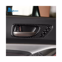 Real Carbon Fiber Sticker compatible for Lexus RC300 RC350 RC200T 2015-2022 Car Door Handle Frame Interior Trim Decoration Accessories