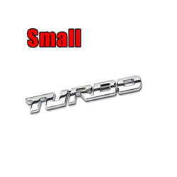 TURBO New Car Styling 3D Alloy Metal Letter Sticker Motorcycle Emblem Badge Sticker Car Body Rear Tailgate Decal Auto Accessory