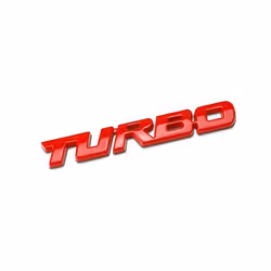 TURBO New Car Styling 3D Alloy Metal Letter Sticker Motorcycle Emblem Badge Sticker Car Body Rear Tailgate Decal Auto Accessory