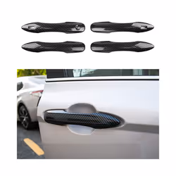 4x compatible for Toyota Yaris Cross Hybrid 2022 2023 XP210 Sticker 2021 2020 Carbon Fiber Car Door Handle Cover Trim Styling Accessories