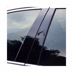 Carbon Fiber Car Window B-Pillar Trim Sticker compatible for F30 E46 E90 G20 318i 325i 320i 328i Door Pillars Wrap Film Car ...