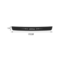 compatible for Nissan Versa Logo Carbon Fiber Anti Kick Threshold Stickers Door Sill Trunk Protection Decals Auto Accessories