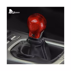AIRSPEED Real Carbon Fiber Cover compatible for Chevrolet Camaro 2010 2011 2012 Car Gear Head Shift Knob Interior Trim Accessories