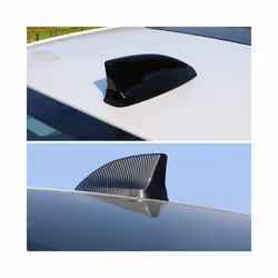 Car Carbon Fiber Pattern Antenna Shark Fin Cover Trim Auto Roof Decorative Aerial Antenna Accessories compatible for Honda Civic 11th 2022