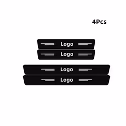 4Pcs Car Door Sill Door Edge Stickers Protect compatible for Chevrolet Cruze Aveo Spark Captiva Sail compatible ford Malibu C ...