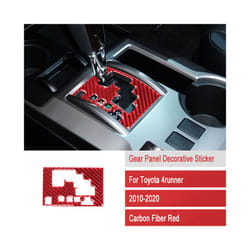 Carbon Fiber Car Gear Shift Frame Panel Trim Car Styling compatible for Toyota 4runner 2010-2020 Left Drive Car Accessories Decorative