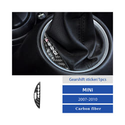 Carbon Fiber Black Sticker Various Parts compatible for  MINI Cooper R55 R56 R57 2007 2008 2009 2010  Decorative Accessories