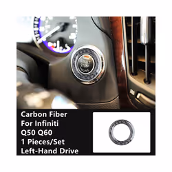 Carbon Fiber Stickers Car Dashboard Panel Modification Cover Trim Strips compatible for Infiniti Q50 Q60 Car Styling Inner Ac ...