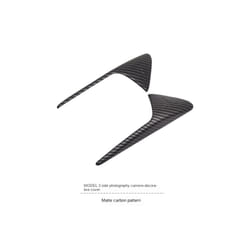Tes-la Model 3 Y Side Camera Protection Cover Carbon Fiber Fender Trim Cover ABS Car Modification Car Decor Sticker Accessories