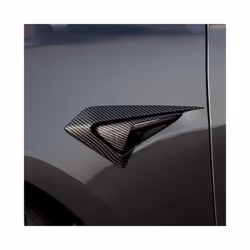 Tes-la Model 3 Y Side Camera Protection Cover Carbon Fiber Fender Trim Cover ABS Car Modification Car Decor Sticker Accessories