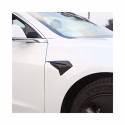 Tes-la Model 3 Y Side Camera Protection Cover Carbon Fiber Fender Trim Cover ABS Car Modification Car Decor Sticker Accessories