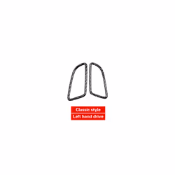 Carbon Fiber compatible for Mercedes Benz W205 C180 C200 C300 C Class Dashboard Air Vent Outlet Trim Frame Sticker  Accessori ...