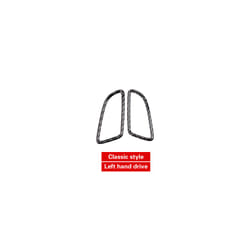 Carbon Fiber compatible for Mercedes Benz W205 C180 C200 C300 C Class Dashboard Air Vent Outlet Trim Frame Sticker  Accessories