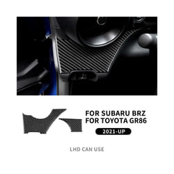 Real Carbon Fiber Sticker compatible for Subaru BRZ Toyota GR86 2021 2022 2023 2024 Car Center Console Decorative Interior Trim Accessories