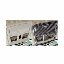 compatible for Chrysler 300 300C 2005 2006 2007 Car Accessories Interior Carbon Fiber Overhead Storage Box Reading Light Trim Sticker