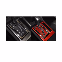 compatible for Chrysler 300 300C 2005 2006 2007 Accessories  Carbon Fiber  Gear Shifter Panel Set Sticker Decorations