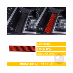 compatible for Chrysler 300 300C 2005 2006 2007 Car Accessories Interior Carbon Fiber Shifting Front Storage Trim Sticker Mod ...
