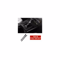 Carbon Fiber compatible for Mercedes Benz W204 W212 C E Class Center Console Gear Shifter Panel Trim Frame Sticker  Accessori ...