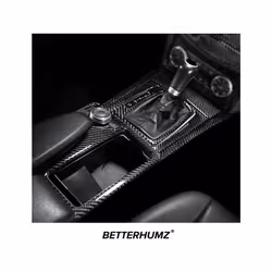 Carbon Fiber compatible for Mercedes Benz W204 W212 C E Class Center Console Gear Shifter Panel Trim Frame Sticker  Accessories