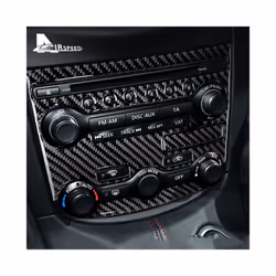 AIRSPEED Sticker compatible for Nissan 370Z Z34 2009-Up Car Real Carbon Fiber Control Panel Cover Stickers Interior Trim Accessories