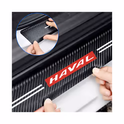 4pcs Car Door Sill Anti Scratch Carbon Fiber Decor Sticker compatible for Toyota TRD Rav4 Avensis Yaris Levin Reiz Crown Car Accessories
