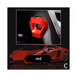 1Pcs  One-Key Start Ignition Engine Stop Push Switch Button Protective Cover Decoration Sticker Accessories
